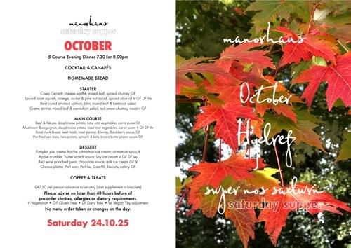 SATURDAY SUPPER : OCTOBER 24.10.26