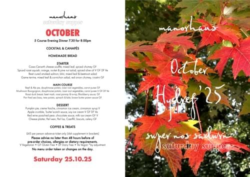SATURDAY SUPPER : OCTOBER 25.10.25