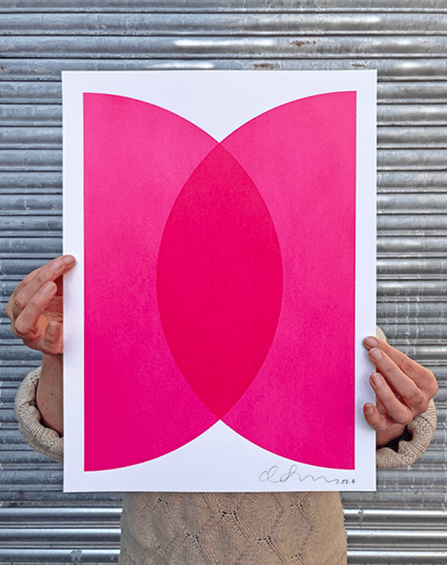 Semi Circles: Magenta on Magenta
