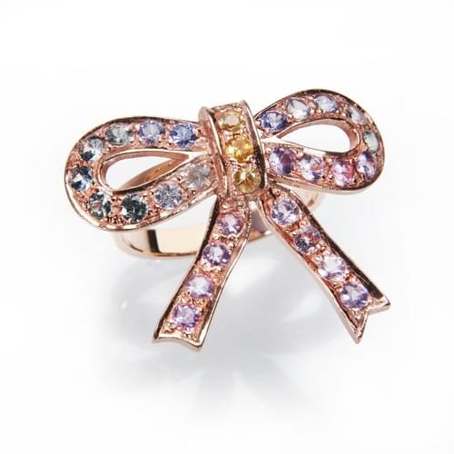 Ring X Emily's "Rainbow Ribbon" in Rose Gold Grösse 58