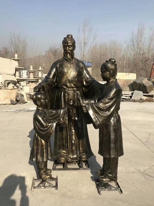 Cast bronze ancient style satue for outdoor decotation bronze sclupture