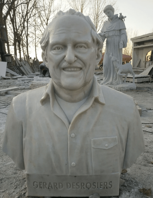 Life size marble bust statue hand carved sculpture for indoor decotation