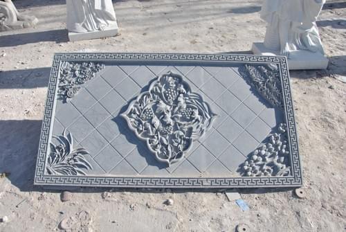 Outdoor usage hand carved nature stone relief