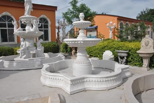 Garden decoration hand carved pool fountain for outdoor usage