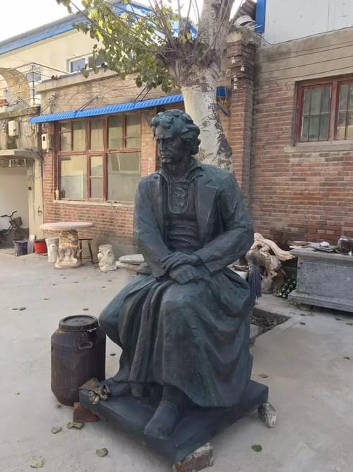 Cast bronze life size statue for outdoor decoration bronze sclupture
