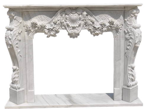 Marble hand carved fireplace for indoor decotation marble sculpture