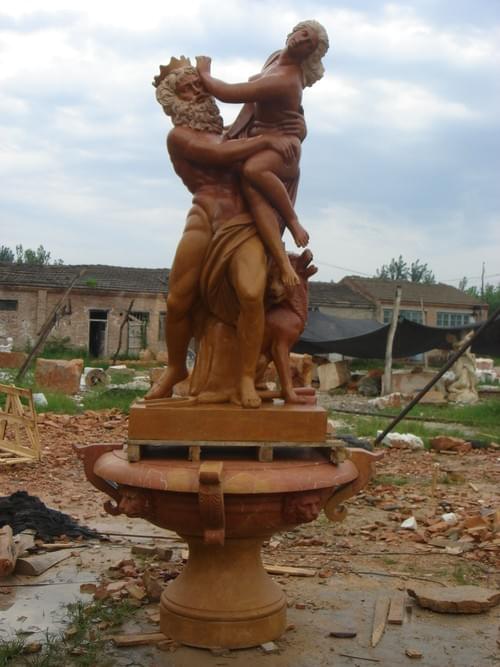 Hand carved nature stone Roman sculpture for outdoors decoration