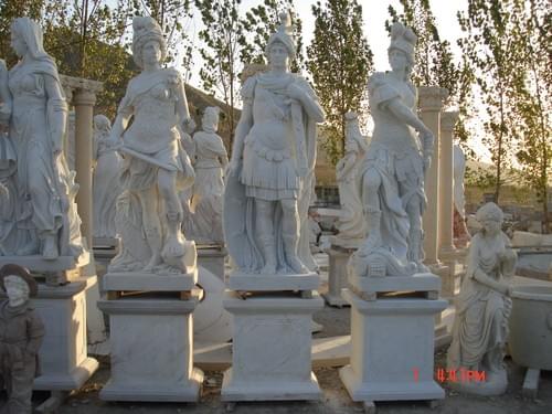 Hand carved marble Roman sculpture for garden decoration marble statue