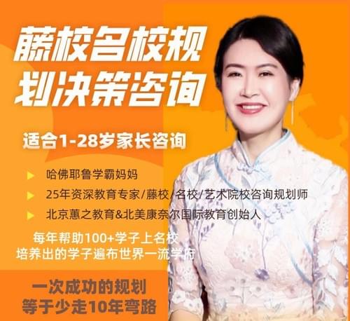 藤校名校规划决策咨询