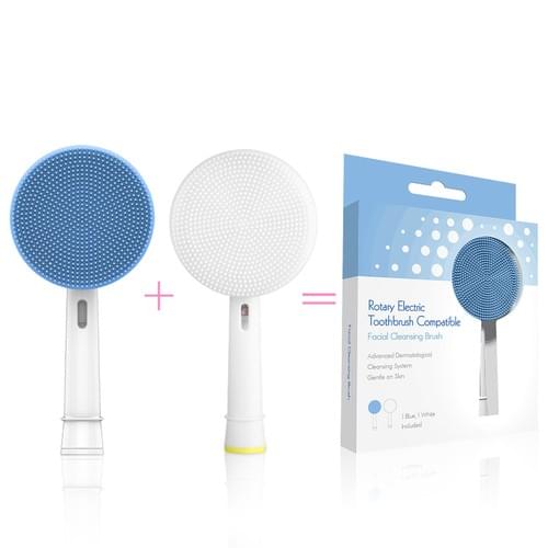 Silicone Facial Cleansing Brush Head Compatible with Oral-B Rotating Electric Toothbrush