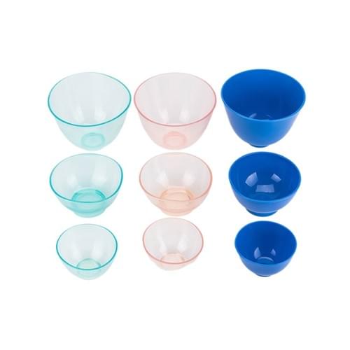 Dental Plaster Mixing Bowl Transparent Rubber Colorful Soft Bowls for Dental Tools & Materials