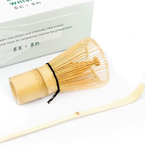 Traditional Bamboo Whisk (Chasen) Scoop (Chashaku) Replacement Tea Set For Frequent Green Tea