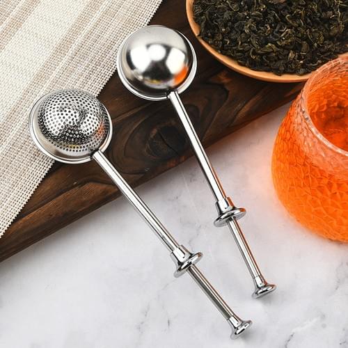 Press type tea maker, 304 stainless steel tea strainer, tea set accessories,Flour Sifter, tea filter