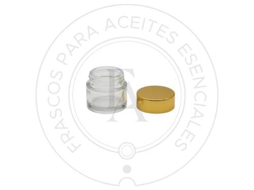Pomadera mini Tapa dorada