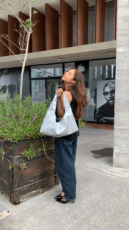 Maxi Hobo Plateada
