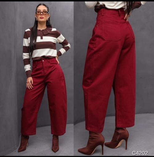 Pantalon de mezclilla rojo