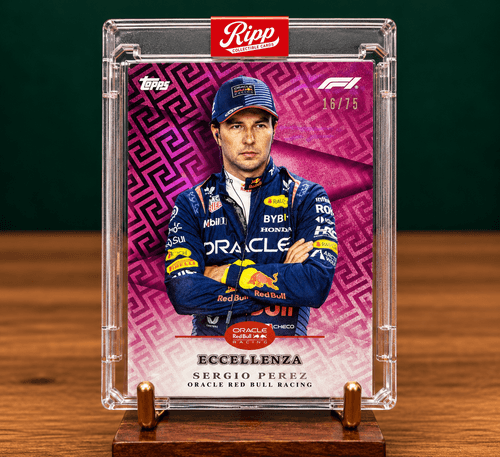 Checo Pérez · Topps Eccellenza Pink /75 · Red Bull