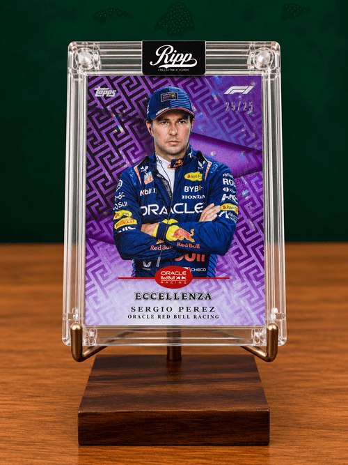 Checo Pérez · Topps Eccellenza Purple 25/25 · Red Bull