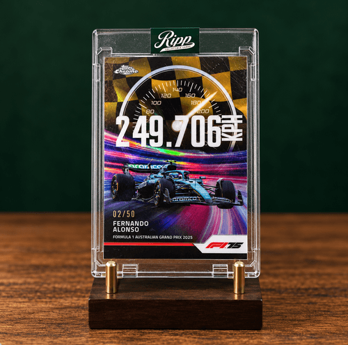 Fernando Alonso · Topps Chrome F1 Australian GP 2025 · Gold 02/50 · Aston Martin