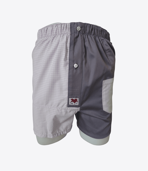 Caleçon Homme - Femme - Violet rose à petits carreaux | Taille XL | REF XL70