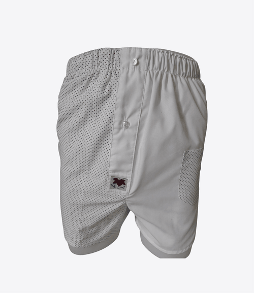 Caleçon Homme - Femme - Blanc uni & blan à petits pois | Taille XL | REF XL71