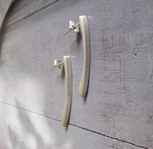 Infinity Long Curved Slice Earrings - Back in 2023