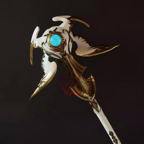 Final Fantasy XIV White magic Staff Cosplay Weapon Prop