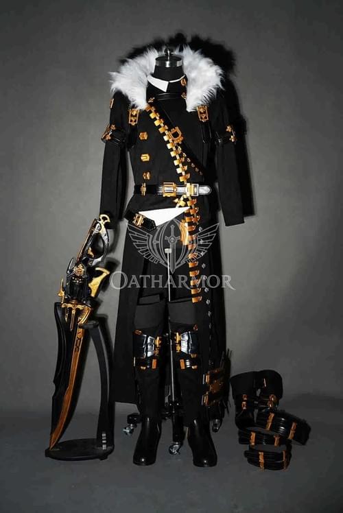 Final Fantasy 14 FFXIV Level 90 Gun Breaker Cosplay Costume
