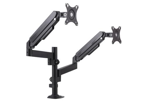 SL200 COST-EFFECTIVE POLE MOUNT GAS SPRING DUAL MONITOR ARM
