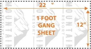 1 FOOT Gang Sheet