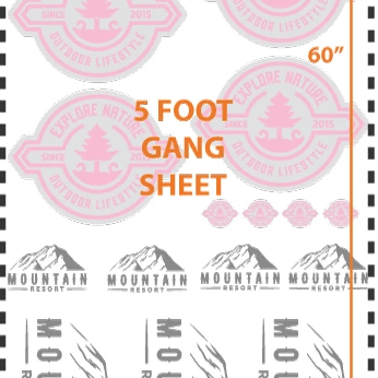 5 FOOT Gang Sheet