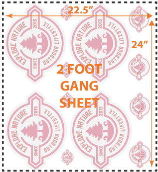 2 FOOT Gang Sheet