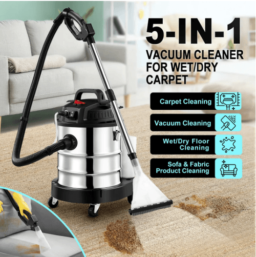 5 In 1 Carpet Vacuum Cleaner Mop Floor Sofa Wet and Dry Vac Blower Pet Hair Cleaning Machine Brush P