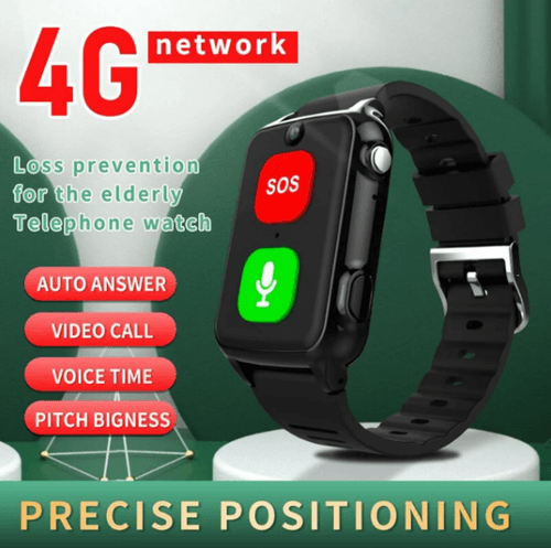SOS GPS Smartwatch Seniors 4G Phone Emergency Call Two-Way