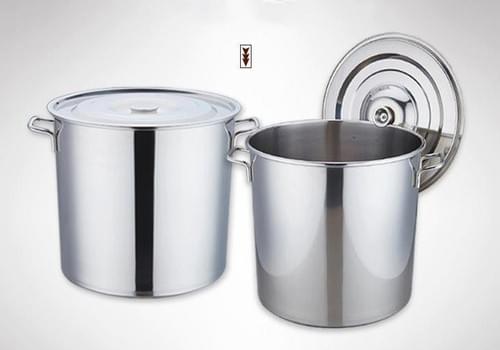 Heavy-Duty Stainless Steel Stock Pot Cook Pot Cookware 50L Pot with Lid