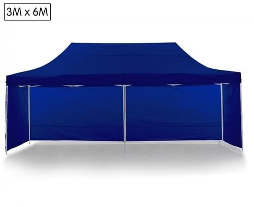 3x6M Pop Up Outdoor Folding Marquee Gazebo Party Tent Blue