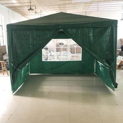 3x3 m Tent Marquee 4 Walls green