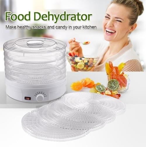 Round Adjustable Food Dehydrator with Removable Trays