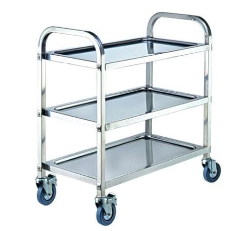 Kitchen Trolley Service Cart Stainless Steel 3 tier