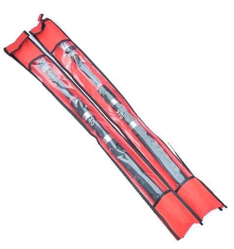 2 x Travel Portable Fishing Rod Rock Telescopic Pole Boat Fishing Freshwater