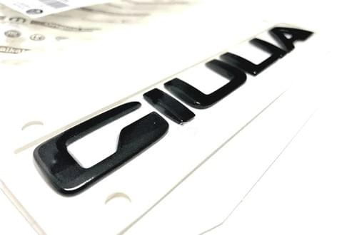 アルファロメオ 純正 GIULIA ブラッククローム エンブレム