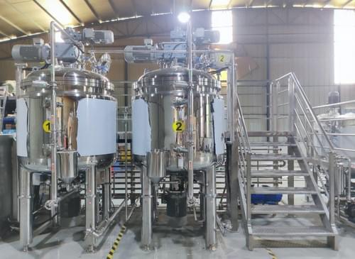 Stainless Steel Vacuum Homogenizer Cream Mixer, Stable Cosmetic Homogenizer