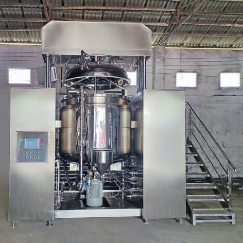 KVM-1500L Gel Emulsifier with 500L Steam-Heated Oil Mixer (PLC Controlled)