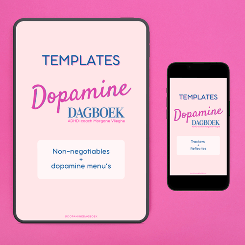 ADHD Templates – Dopamine Dagboek: Trackers, reflectietools + Dopamine Menu’s (PDF Bundle)