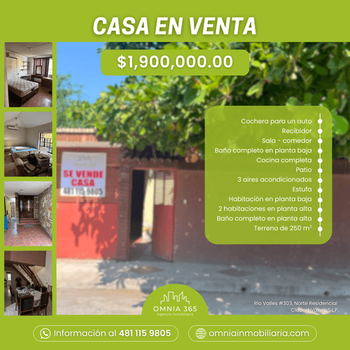 CASA EN VENTA - Fracc. Norte Residencial, Ciudad Valles, S.L.P.