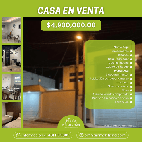 CASA EN VENTA - Lomas Oriente, Ciudad Valles, S.L.P.