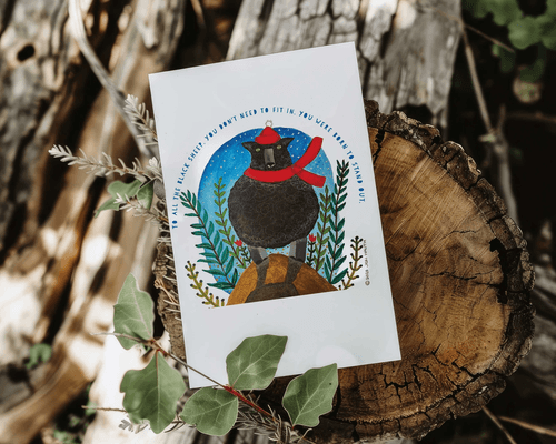 Black Sheep - Pack of 10 Greeting Cards (US & CA) Plus Envelopes