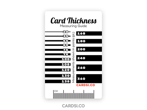 Card Thickness Measuring Tool