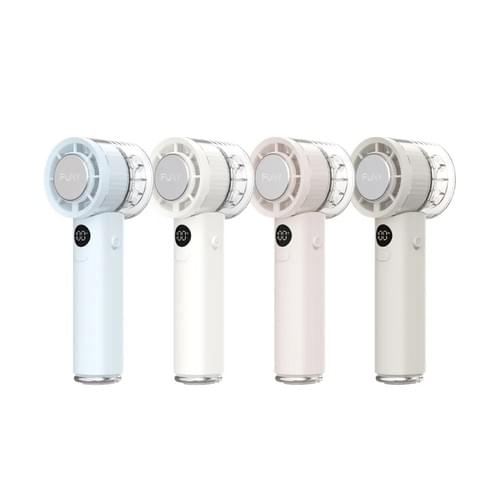【FUNY】冰晶渦輪手持風扇 3秒製冷 高速強風 底部G型掛勾設計 附桌立座墊 (桌立款)