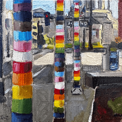 City Hall in Rainbows (print)